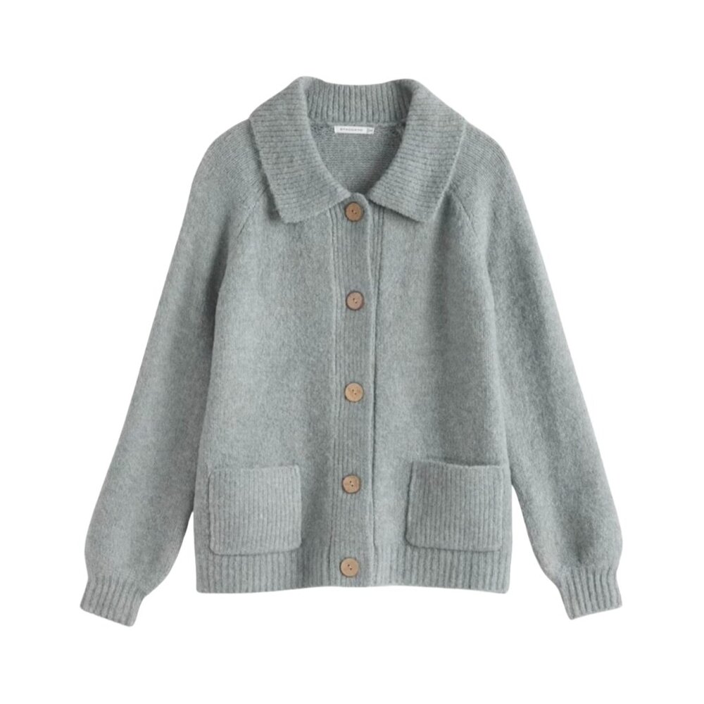 Staccato Epie Sage Green Collared Cardigan NWOT